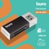 Устройство чтения карт памяти USB2.0 Buro BU-CR-3104 черный - фото 3