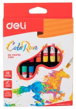 Масляная пастель Deli ColoRun EC20210 18цв. картон.кор./европод. - фото 2
