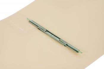 Папка метал.пруж.скоросш. Бюрократ Gems GEM07PCREAM A4 пластик 0.7мм торц.карм с бум. встав кремовый жемчуг - фото 5