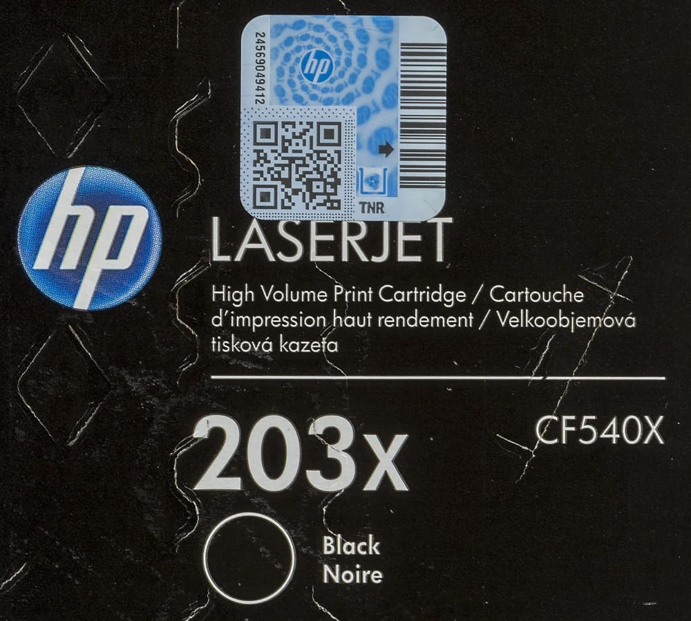 Картридж лазерный HP 203X CF540X черный бар.в компл. (3200стр.) для HP M254/280/281 - фото 4