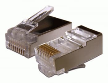 Коннектор Lanmaster (TWT-PL45/S-8P8C-6T) FTP кат.6 RJ45 (упак.:100шт) - фото 2
