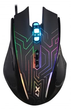Мышь A4Tech X87 черный оптическая 2400dpi USB 8but (X87 (MAZE)) - фото 2