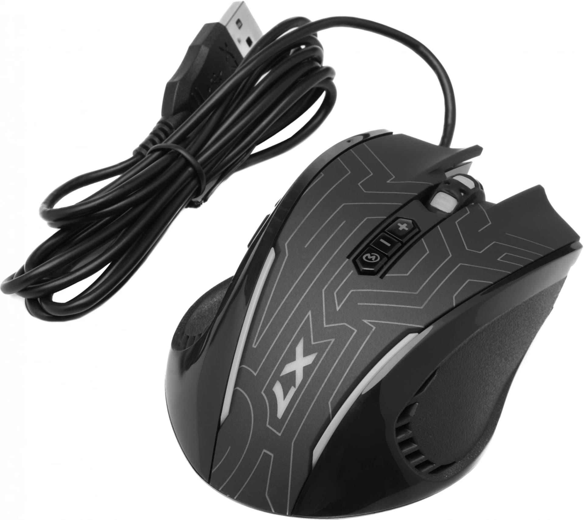 Мышь A4Tech X87 черный оптическая 2400dpi USB 8but (X87 (MAZE)) - фото 4