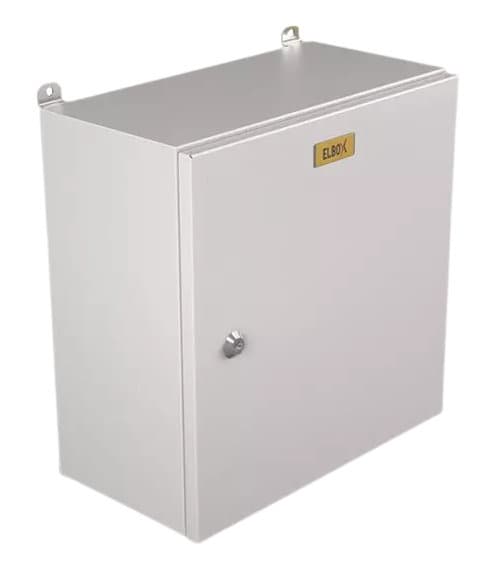 Шкаф электротехнический Elbox EMW-400.300.210-1-IP66 потол.пан. пан.основ. монтаж.пан. одноствор. настенный 400мм 300мм 210мм 195мм IP66 несъемн.бок.пан. 50кг серый сталь нержавеющая уличный всепогодный - фото 4