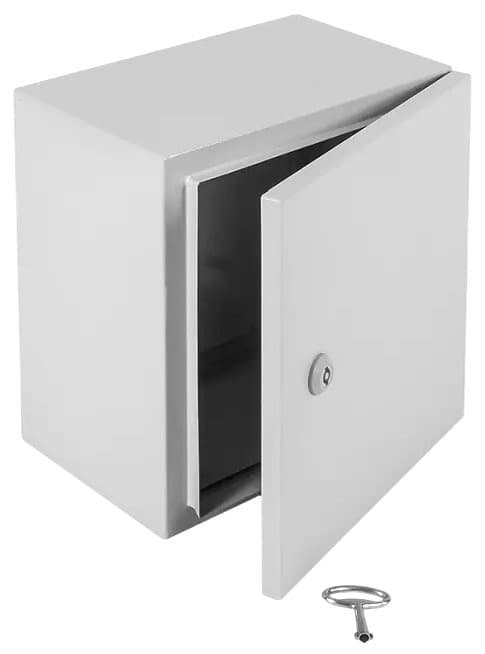 Шкаф электротехнический Elbox EMW-400.300.210-1-IP66 потол.пан. пан.основ. монтаж.пан. одноствор. настенный 400мм 300мм 210мм 195мм IP66 несъемн.бок.пан. 50кг серый сталь нержавеющая уличный всепогодный