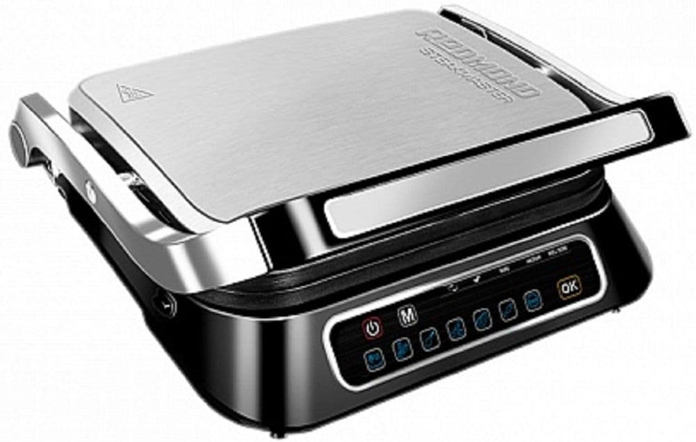 Электрогриль Redmond SteakMaster RGM-M805 2100Вт черный/серебристый - фото 3