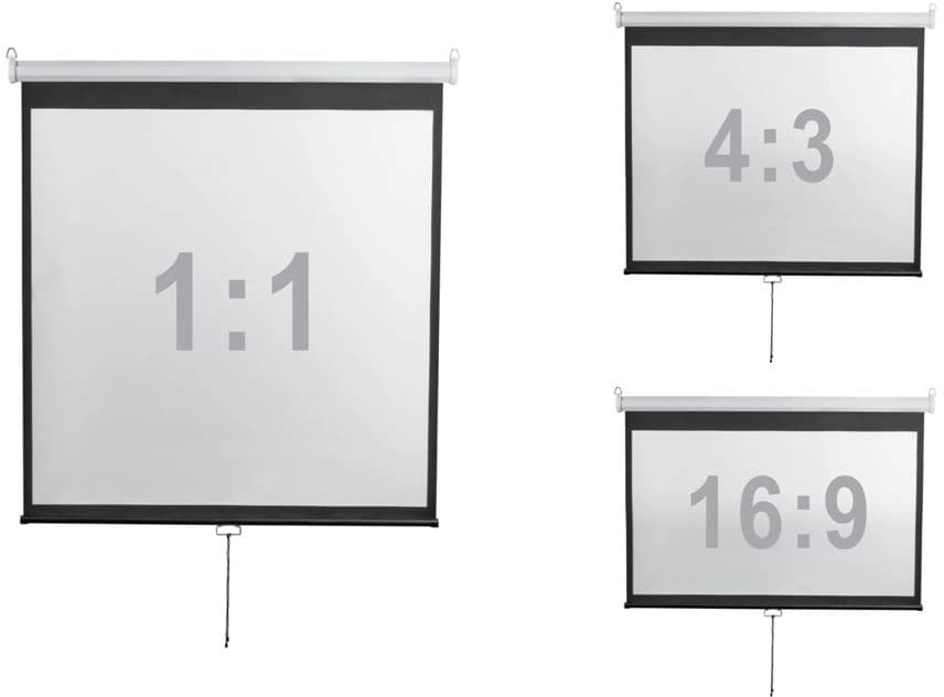 Экран Digis 135" 240x240см Optimal-D DSOD-1107 1:1 настенно-потолочный рулонный - фото 3