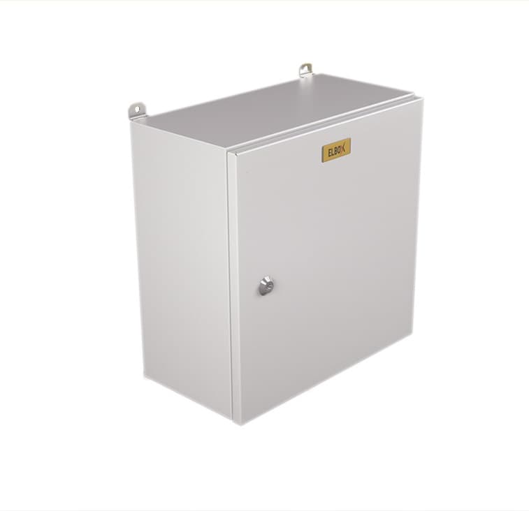 Шкаф электротехнический Elbox EMW-600.400.210-1-IP66 настенный 600мм 400мм 210мм IP66 IK10 несъемн.бок.пан. 100кг серый - фото 4