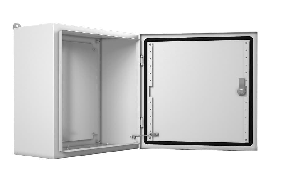 Шкаф электротехнический Elbox EMW-600.400.210-1-IP66 настенный 600мм 400мм 210мм IP66 IK10 несъемн.бок.пан. 100кг серый - фото 5