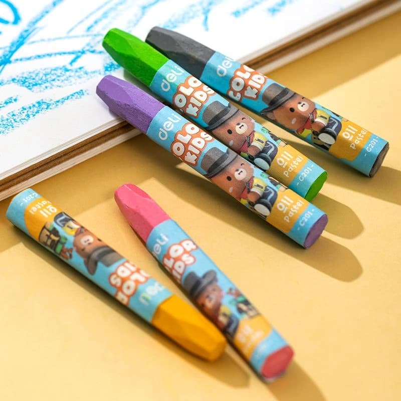 Масляная пастель Deli EC20124 Color Kids шестигр. 24цв. пл.кор. - фото 4