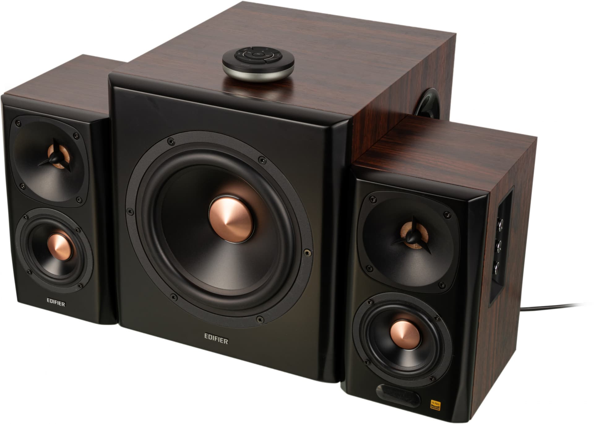 Колонки Edifier S360DB 2.1 коричневый 155Вт BT - фото 3