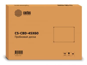 Доска пробковая Cactus CS-CBD-45X60 пробковая коричневый 45x60см алюминиевая рама пробка/алюминий - фото 2
