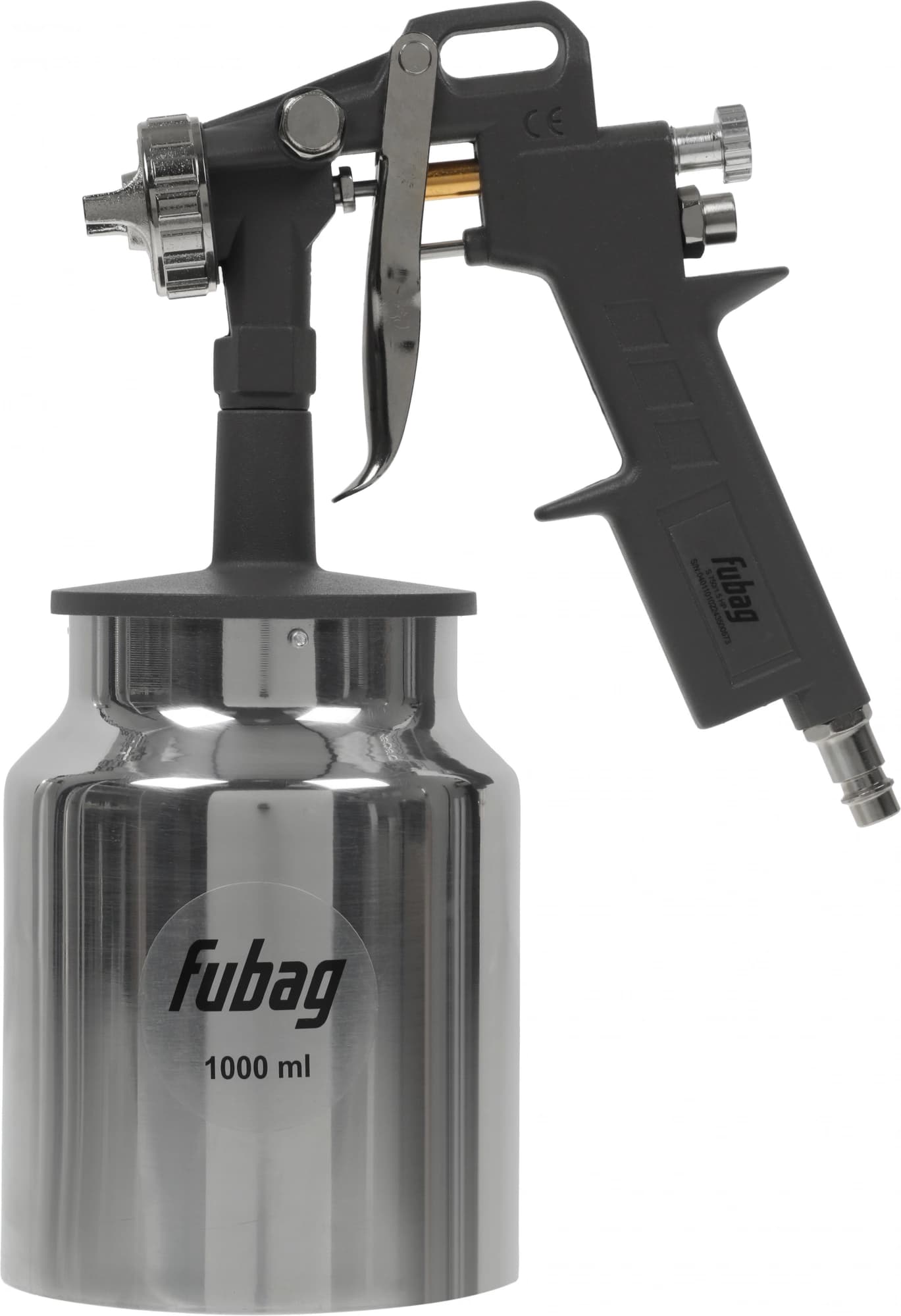 Краскораспылитель Fubag Базовый S750/1.5 HP 178л/мин соп.:1.5мм бак:0.8л серый/серебристый - фото 4