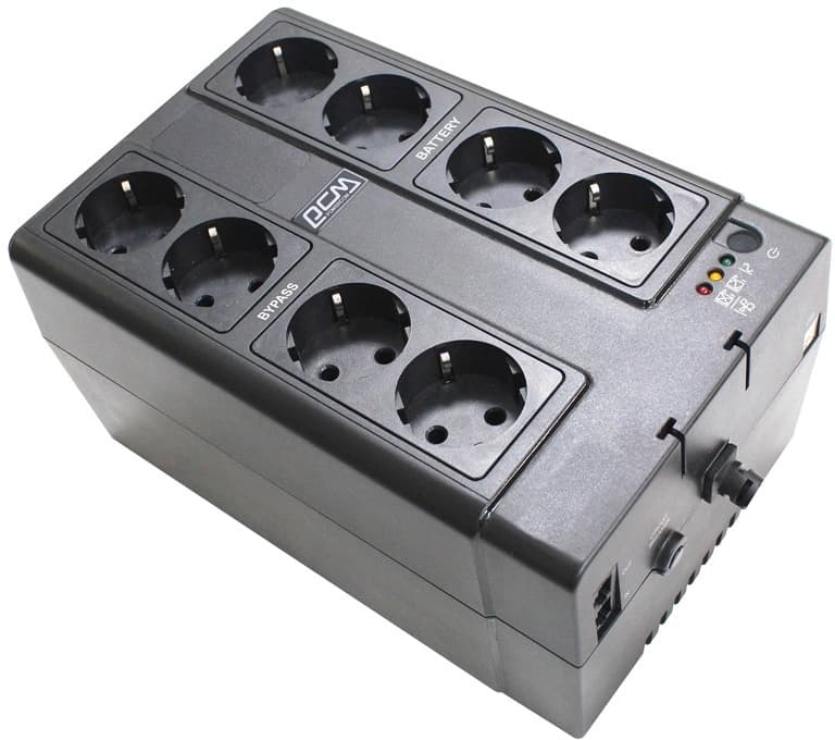 Источник бесперебойного питания Powercom Spider SPD-850E CUBE 510Вт 850ВА черный