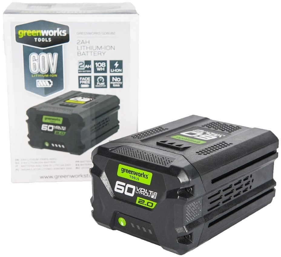 Батарея аккумуляторная Greenworks G60B2 60В 2Ач Li-Ion (2918307) - фото 5