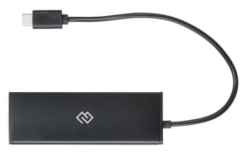 Разветвитель USB-C Digma HUB-4U2.0-UC-B 4порт. черный - фото 2