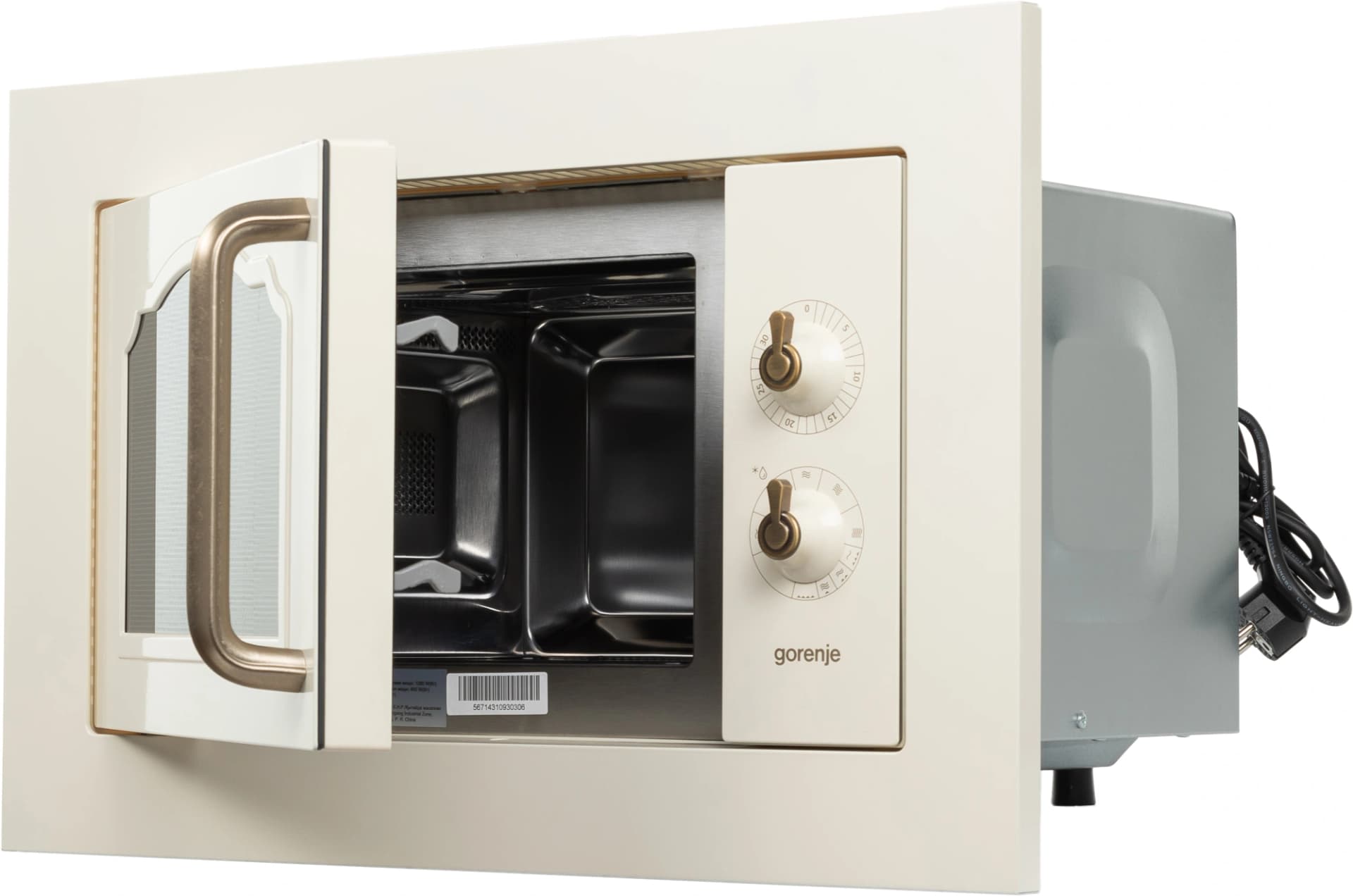 Микроволновая печь Gorenje BM235CLI 23л. 800Вт слоновая кость (встраиваемая) - фото 4