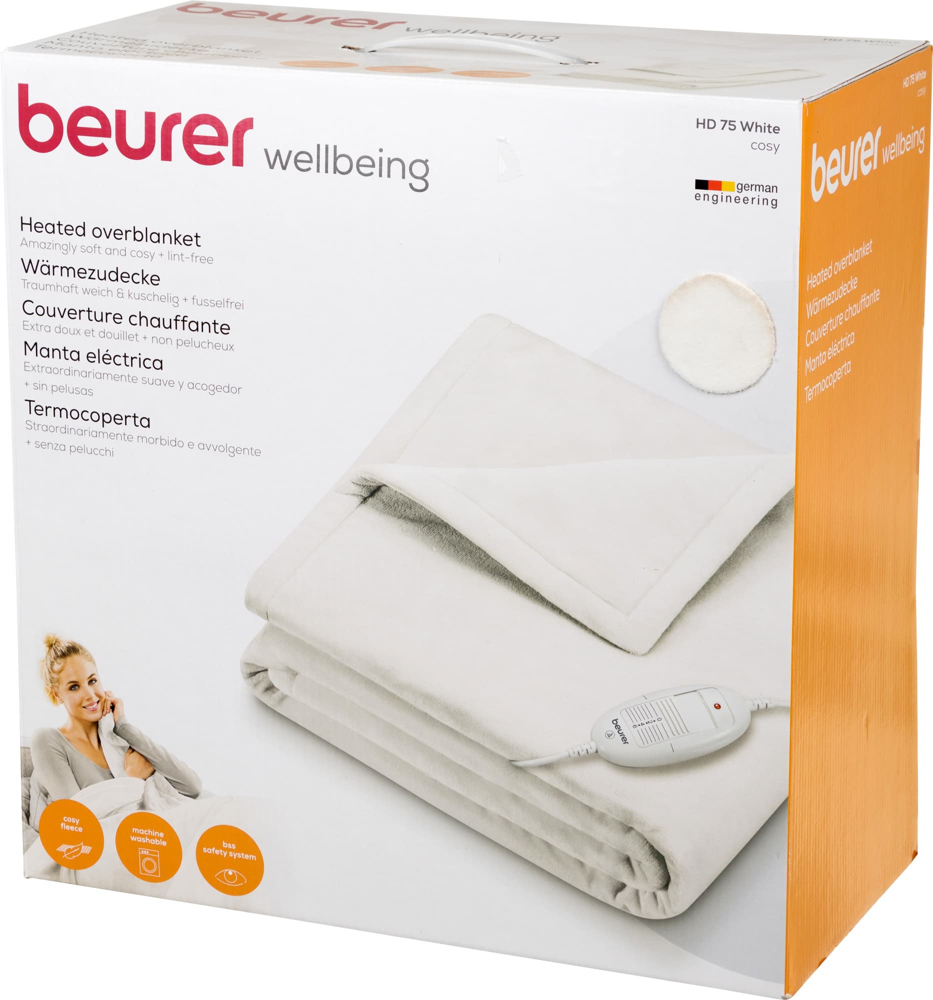 Электрическое одеяло для тела Beurer HD75 Cosy 100Вт (424.16) - фото 3