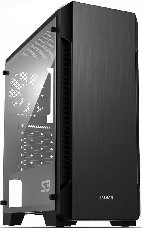 Корпус Zalman S3 черный без БП ATX 7x120mm 2xUSB2.0 1xUSB3.0 audio bott PSU - фото 2
