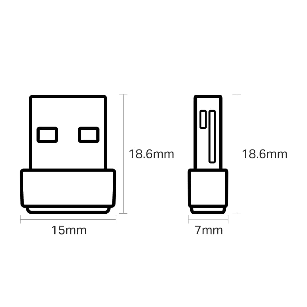 Сетевой адаптер Wi-Fi TP-Link Archer T2U NANO AC600 USB 2.0 - фото 3