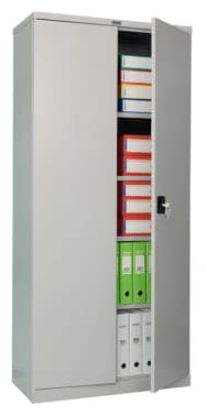 Шкаф для документов Практик CB 12 прямой 850x400x1860мм серый (S20499011202) - фото 2