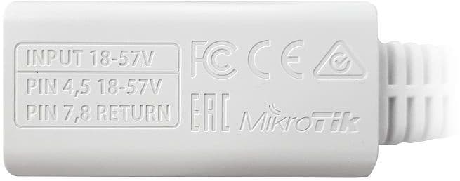 Инжектор PoE MikroTik RBGPOE 10/100/1000BASE-T - фото 4
