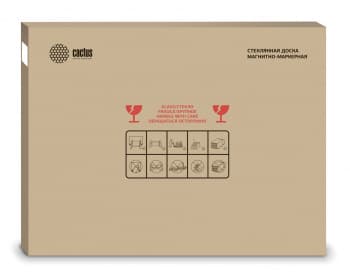 Доска стеклянная Cactus CS-GBD-90x120-WT стеклянная белый 90x120см стекло - фото 3
