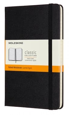 Блокнот Moleskine CLASSIC QP050 Medium 115x180мм 208стр. линейка твердая обложка черный - фото 2