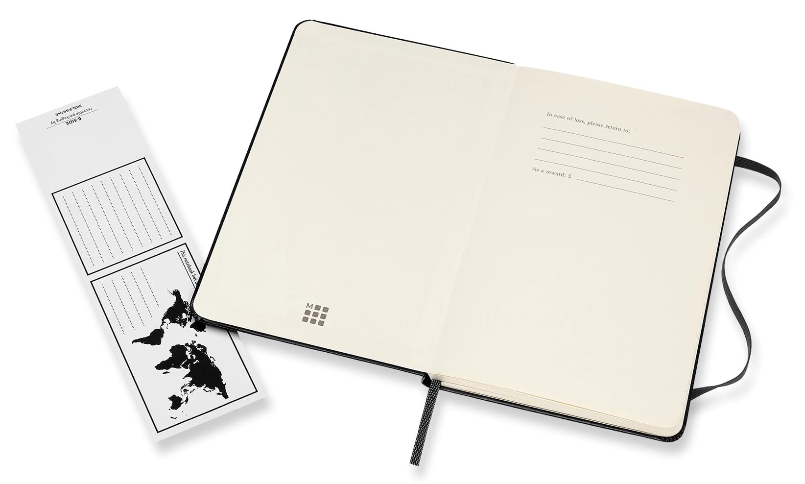 Блокнот Moleskine CLASSIC QP050 Medium 115x180мм 208стр. линейка твердая обложка черный - фото 3