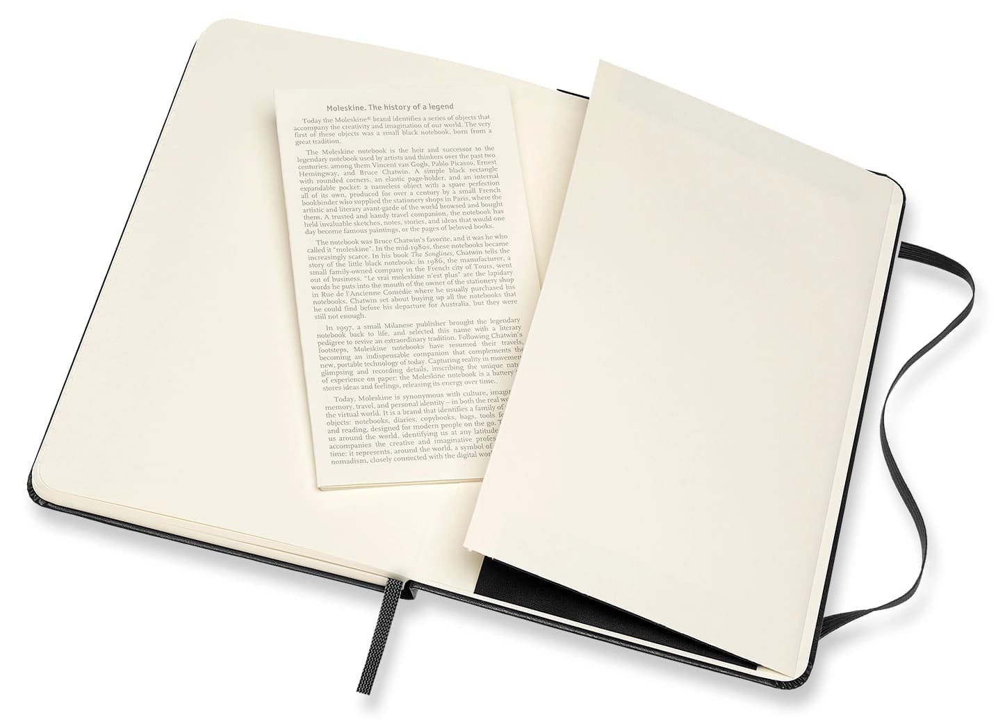 Блокнот Moleskine CLASSIC QP050 Medium 115x180мм 208стр. линейка твердая обложка черный - фото 5