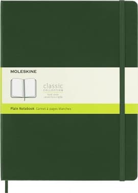 Блокнот Moleskine CLASSIC QP092K15 XLarge 190х250мм 192стр. нелинованный твердая обложка зеленый - фото 2