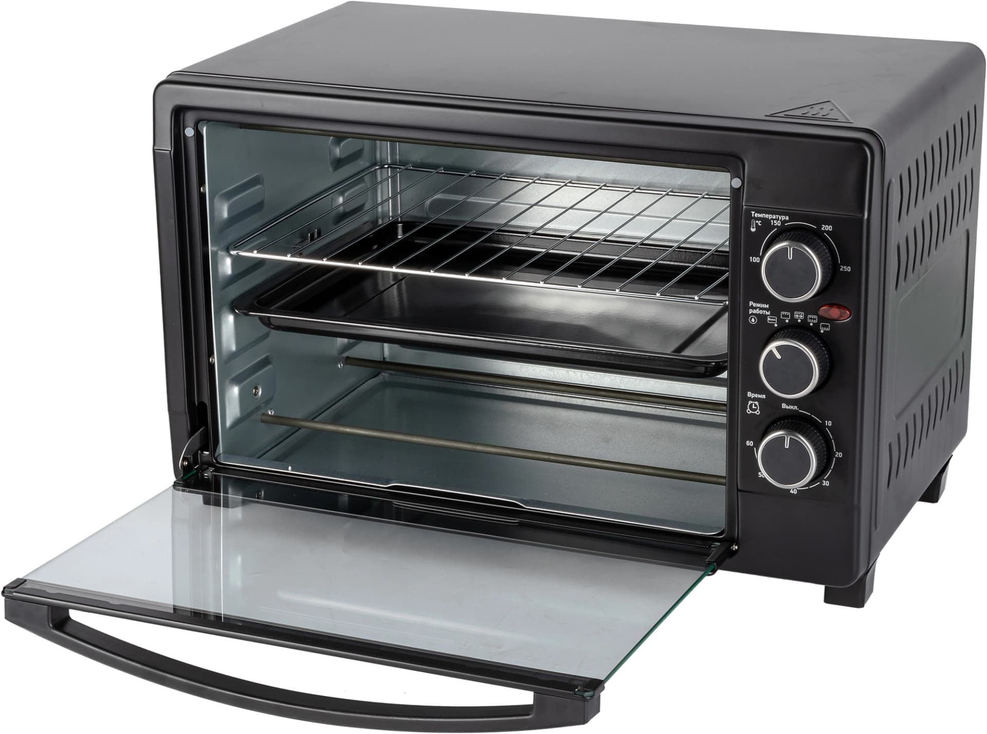 Мини-печь BBK OE3070M 30л. 1500Вт черный - фото 4