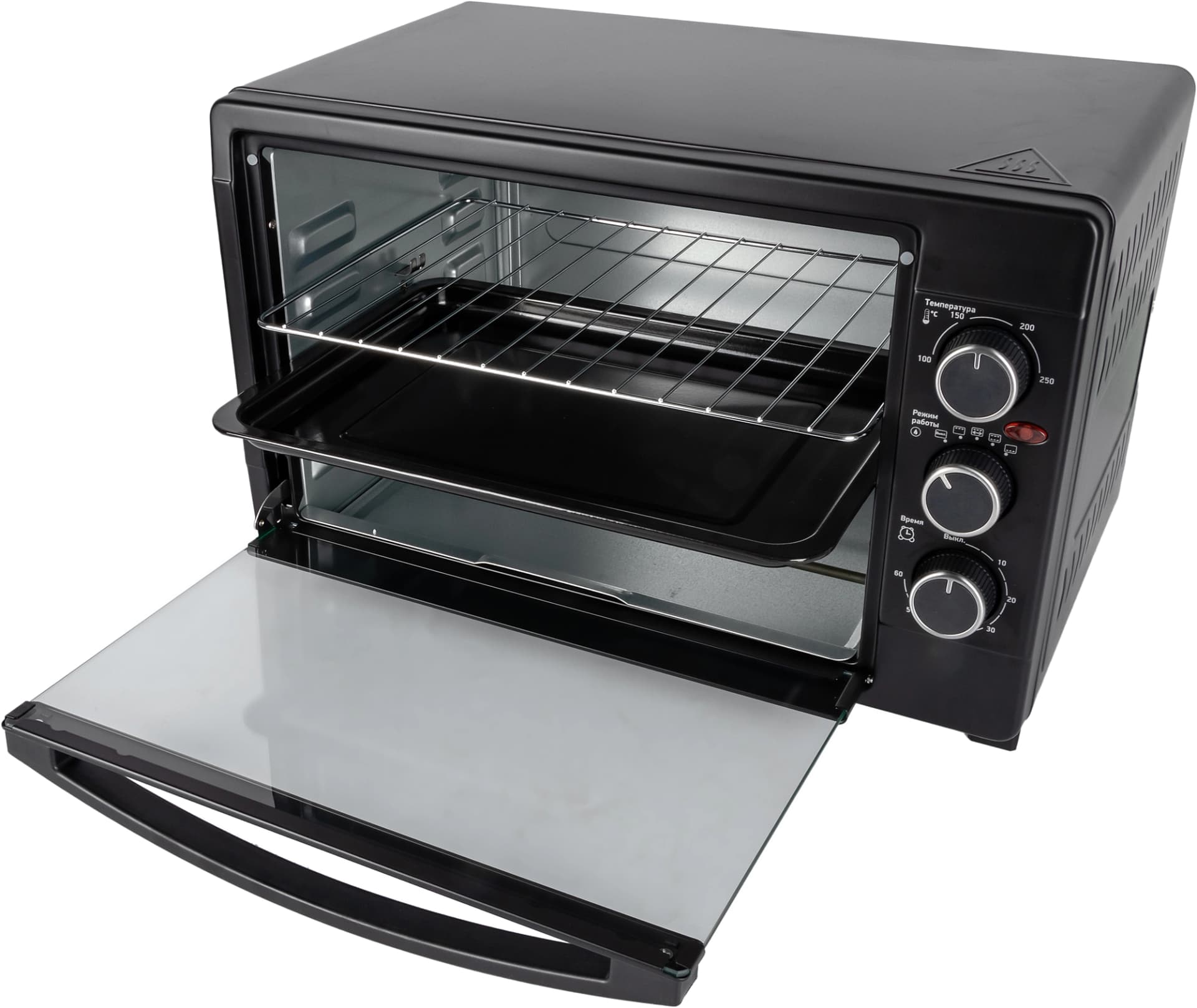 Мини-печь BBK OE3070M 30л. 1500Вт черный - фото 3