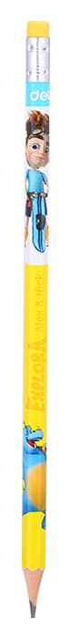 Карандаш ч/г Deli EU52900-1 Explora 2B тополь кор.европод. (1шт) ластик - фото 4