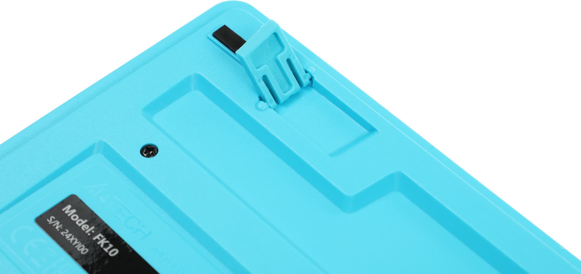 Клавиатура A4Tech FK10 черный/синий USB (FK10 BLUE) кабель 1.5м - фото 5