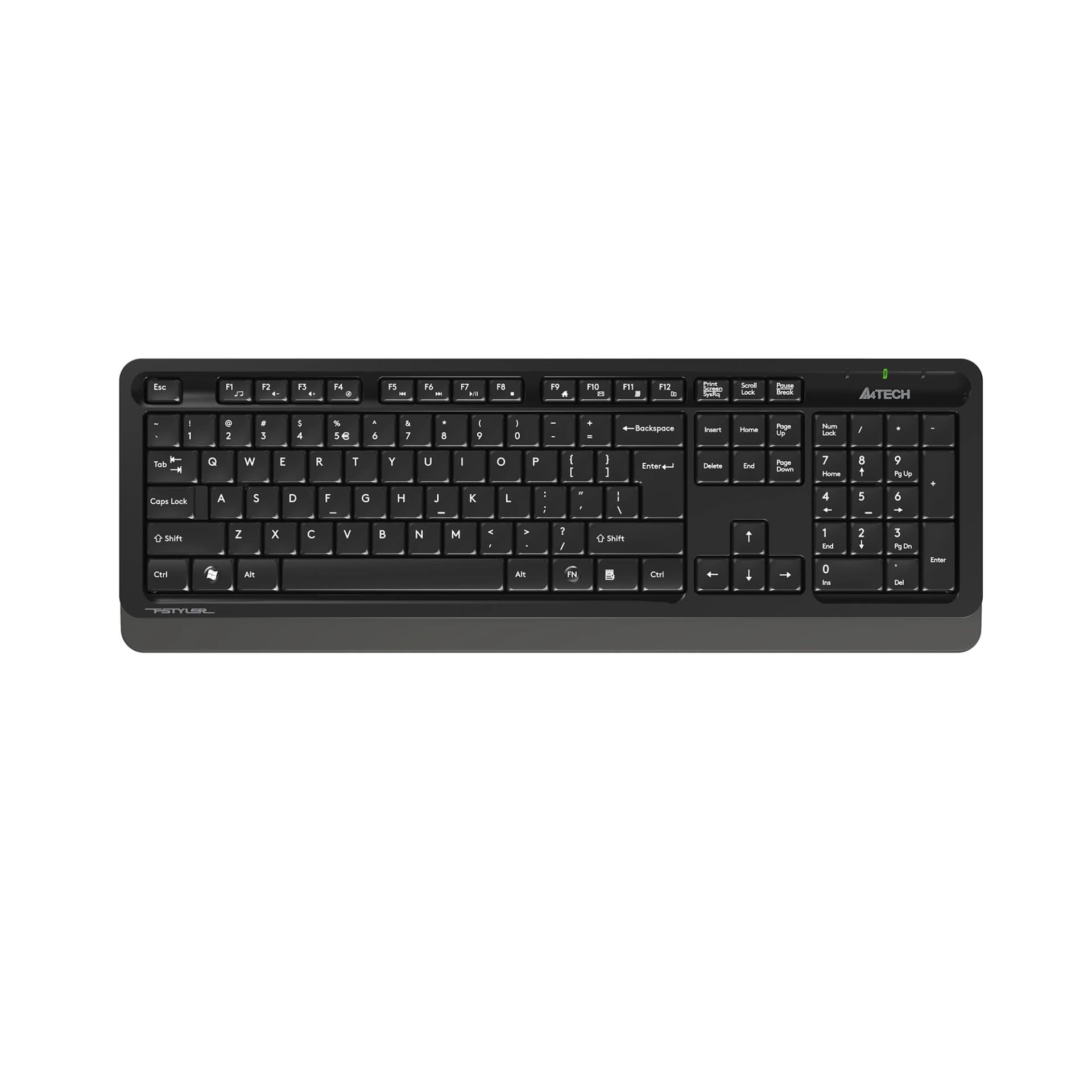 Клавиатура + мышь A4Tech Fstyler FG1010 клав:черный/серый мышь:черный/серый USB беспроводная Multimedia (FG1010 GREY) - фото 3