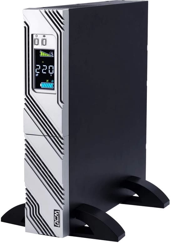 Источник бесперебойного питания Powercom Smart King RT SRT-1500A LCD 1350Вт 1500ВА черный - фото 4