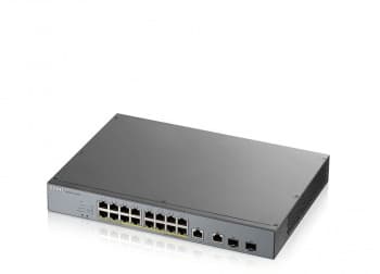 Коммутатор Zyxel GS1350-18HP-EU0101F (L2) 16x1Гбит/с 2xКомбо(1000BASE-T/SFP) 16PoE+ 250W управляемый - фото 3