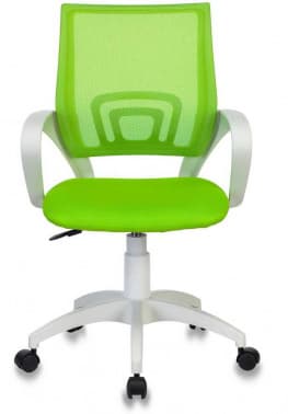 Кресло Бюрократ CH W696 салатовый TW-03A сиденье салатовый TW-18 сетка/ткань крестов. пластик белый - фото 2