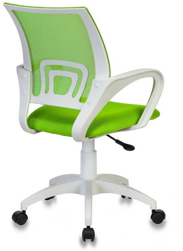 Кресло Бюрократ CH W696 салатовый TW-03A сиденье салатовый TW-18 сетка/ткань крестов. пластик белый - фото 4