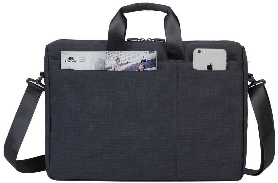Сумка для ноутбука 17.3" Riva 8355 черный полиэстер (8355 BLACK) - фото 5