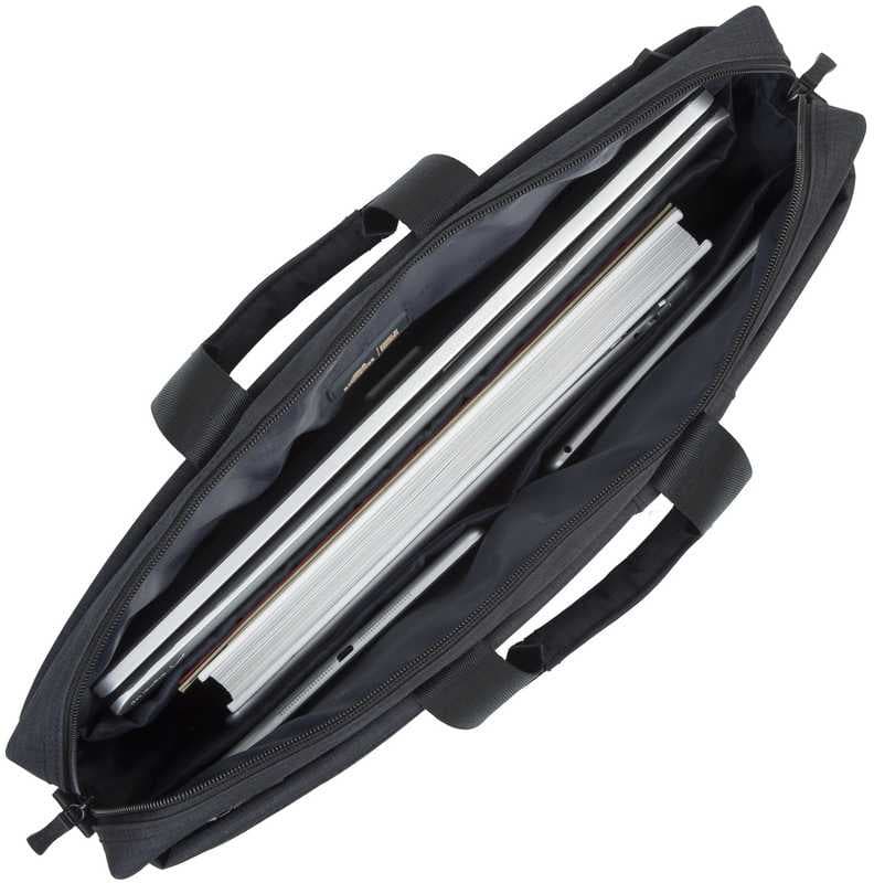 Сумка для ноутбука 17.3" Riva 8355 черный полиэстер (8355 BLACK) - фото 3