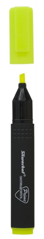 Текстовыделитель Silwerhof Prime 108035-05 скошенный пиш. наконечник 1-4мм желтый коробка - фото 4