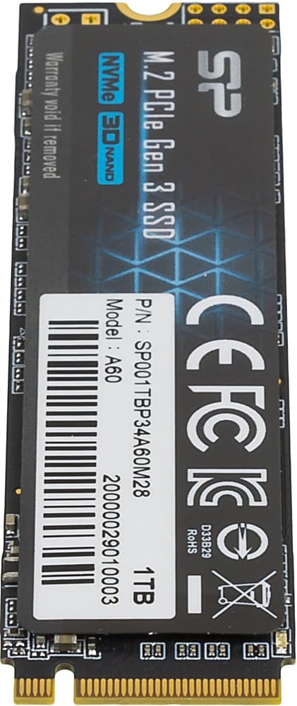 Накопитель SSD Silicon Power PCIe 3.0 x4 1TB SP001TBP34A60M28 M-Series M.2 2280 - фото 3
