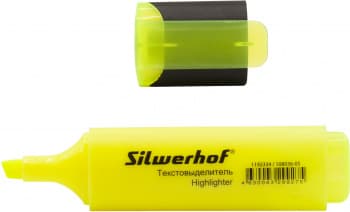 Текстовыделитель Silwerhof Blaze 108036-05 скошенный пиш. наконечник 1-5мм желтый картон - фото 5