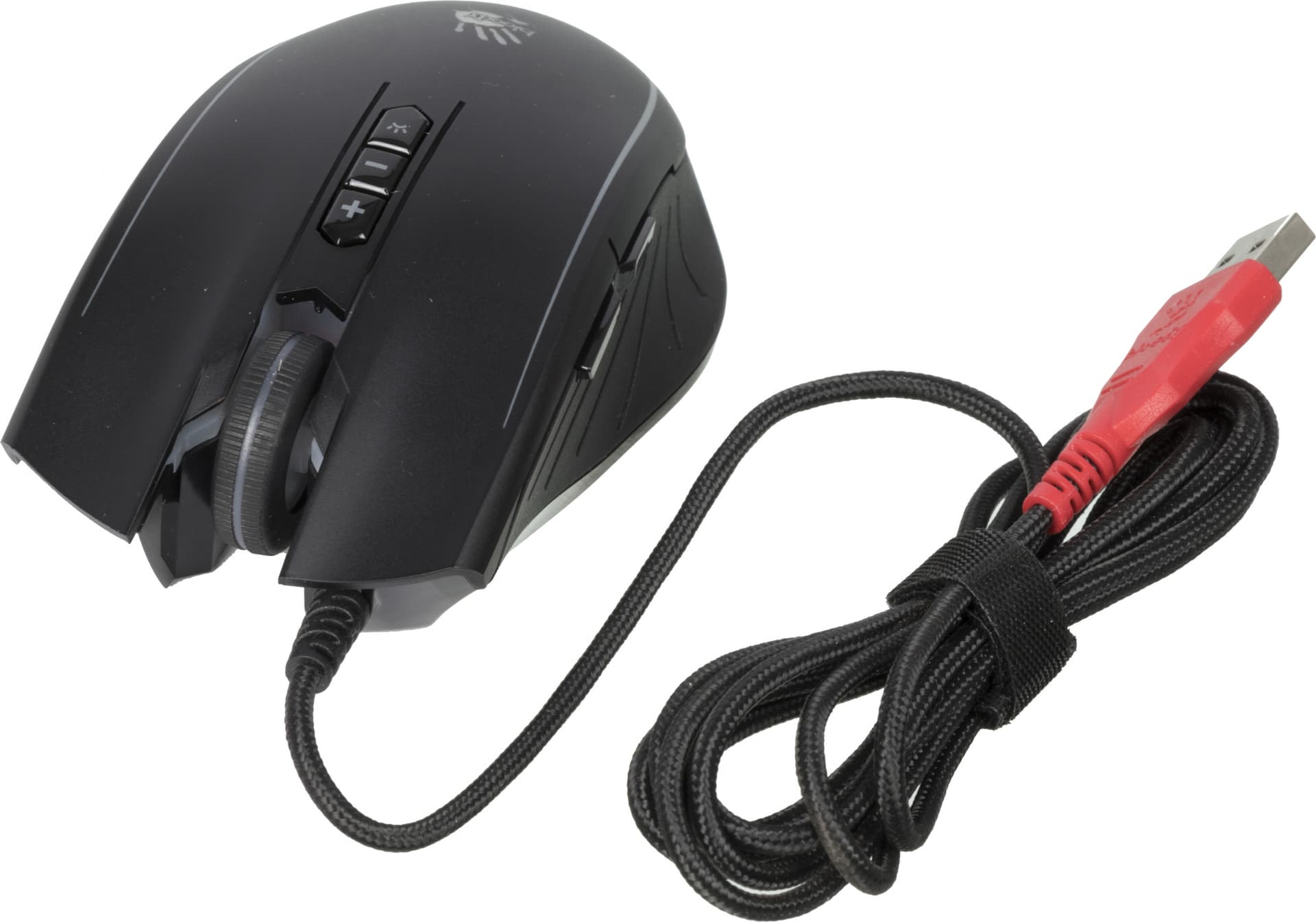 Мышь A4Tech Bloody Q81 Curve черный оптическая 3200dpi USB 7but (Q81)