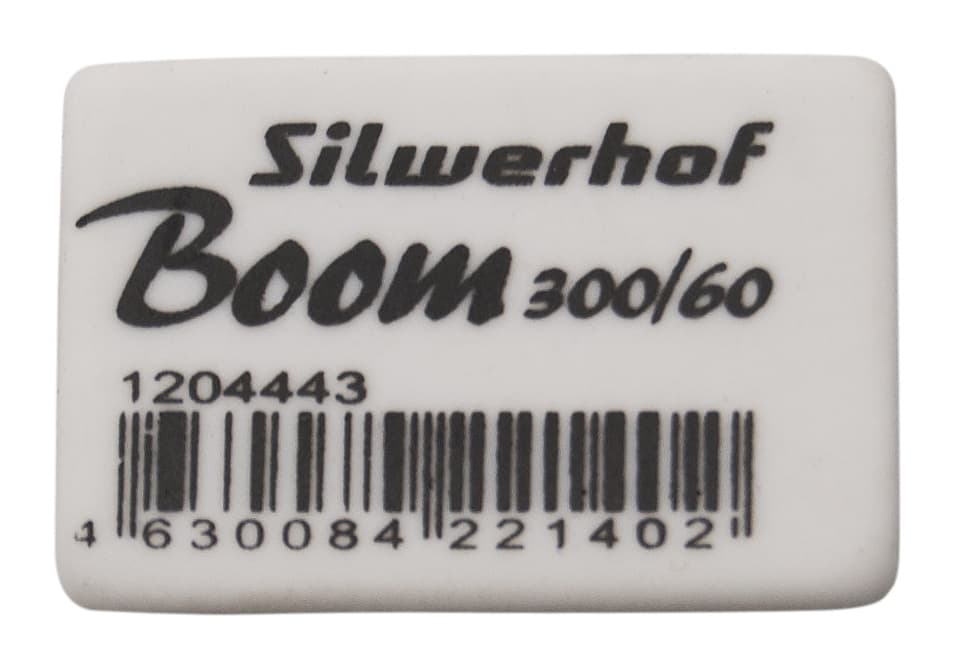 Ластик Silwerhof Boom 300/60 181147 31х21х8мм каучук термопластичный белый - фото 4
