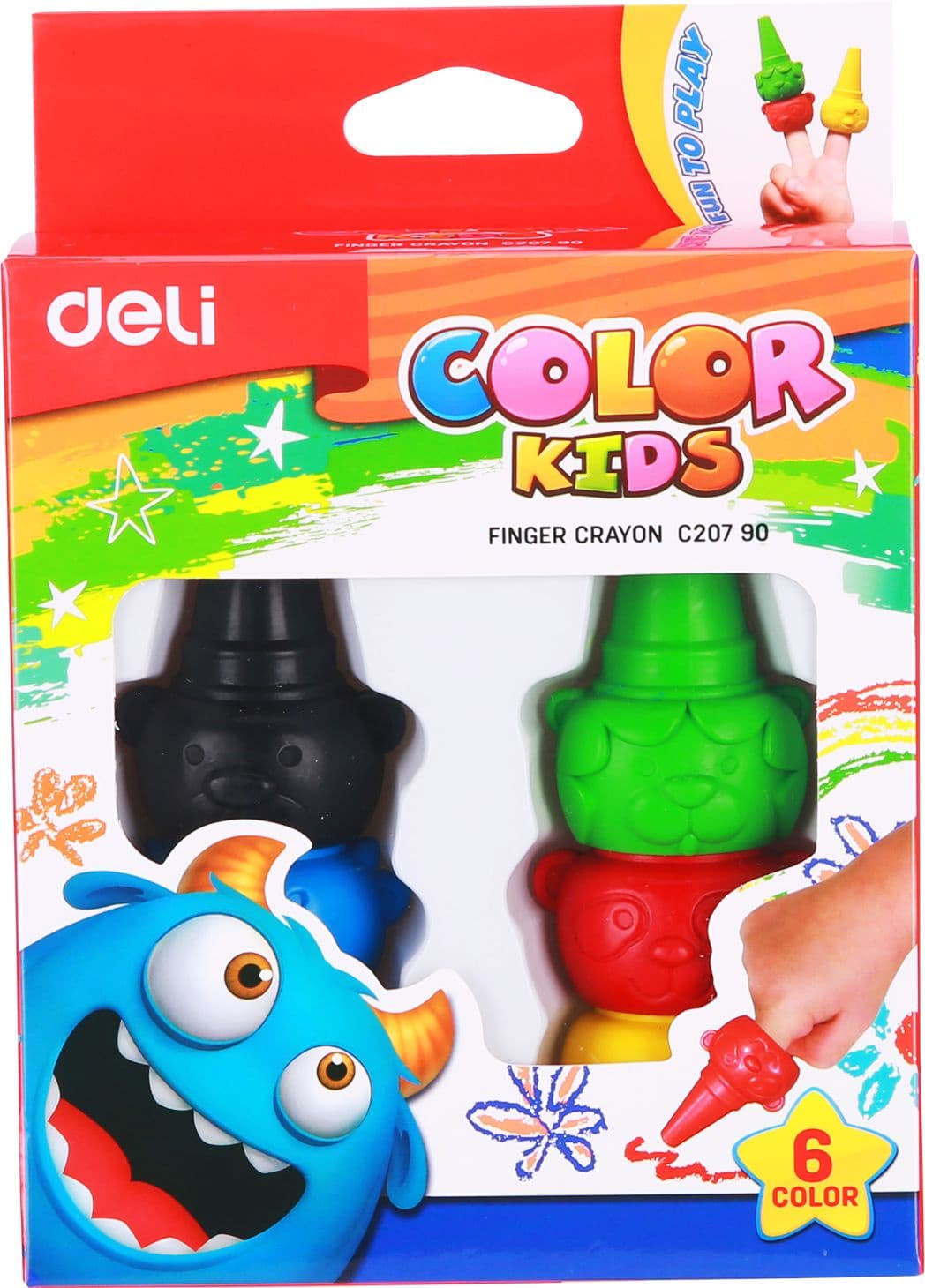 Восковые мелки Deli EC20790 Color Kids 6цв. картон.кор./европод. - фото 4