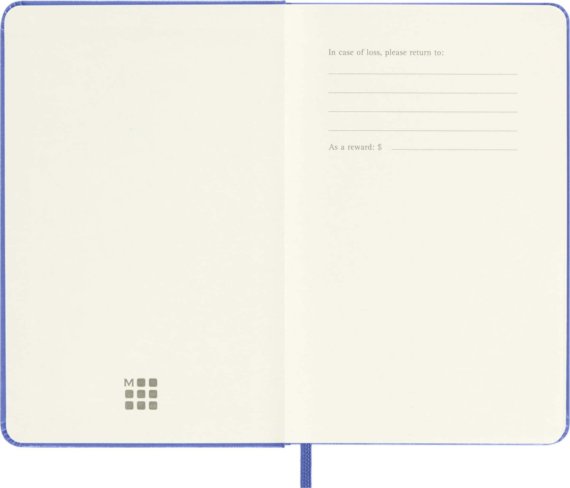 Блокнот Moleskine CLASSIC QP012B42 Pocket 90x140мм 192стр. нелинованный твердая обложка голубая гортензия - фото 3