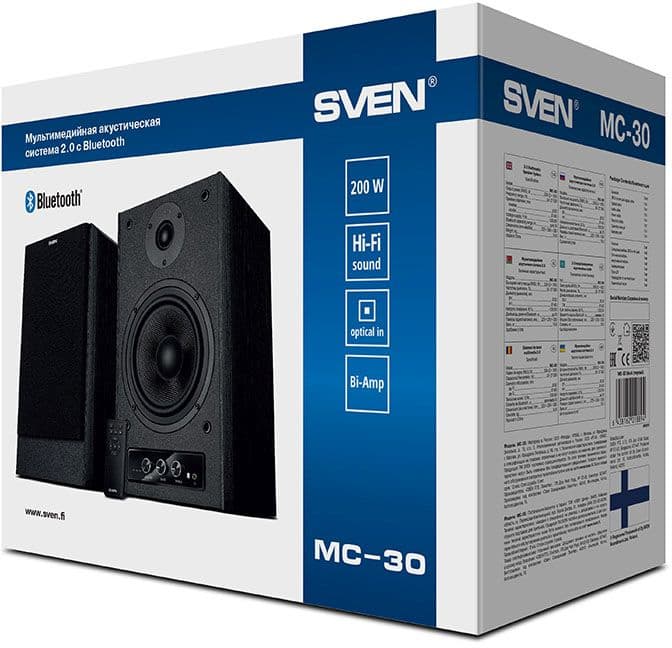Колонки Sven MC-30 2.0 черный 200Вт BT - фото 5